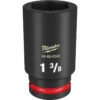 Milwaukee 49-66-6345 SHOCKWAVE Impact Duty 3/4 Drive 1-3/8 Deep 6 Point Socket