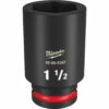 Milwaukee 49-66-6347 SHOCKWAVE Impact Duty 3/4 Drive 1-1/2 Deep 6 Point Socket