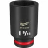 Milwaukee 49-66-6348 SHOCKWAVE Impact Duty 3/4 Drive 1-9/16 Deep 6 Point Socket