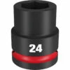 Milwaukee 49-66-6362 SHOCKWAVE Impact Duty 3/4 Drive 24MM Standard 6 Point Socket