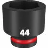 Milwaukee 49-66-6382 SHOCKWAVE Impact Duty 3/4 Drive 44MM Standard 6 Point Socket