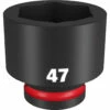 Milwaukee 49-66-6385 SHOCKWAVE Impact Duty 3/4 Drive 47MM Standard 6 Point Socket