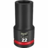 Milwaukee 49-66-6397 SHOCKWAVE Impact Duty 3/4 Drive 22MM Deep 6 Point Socket