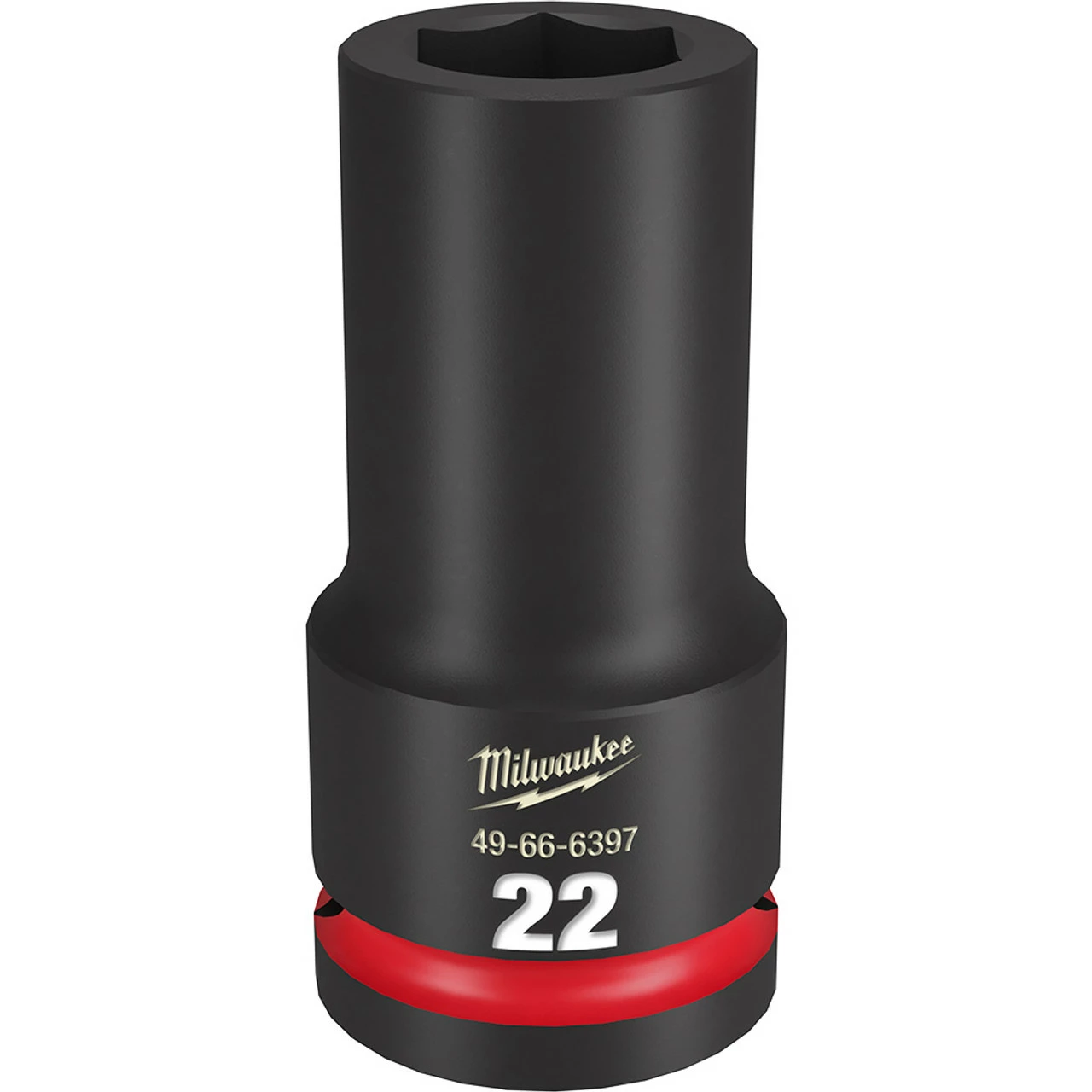 Milwaukee 49-66-6397 SHOCKWAVE Impact Duty 3/4 Drive 22MM Deep 6 Point Socket 1 Milwaukee 49-66-6397 SHOCKWAVE Impact Duty 3/4 Drive 22MM Deep 6 Point Socket