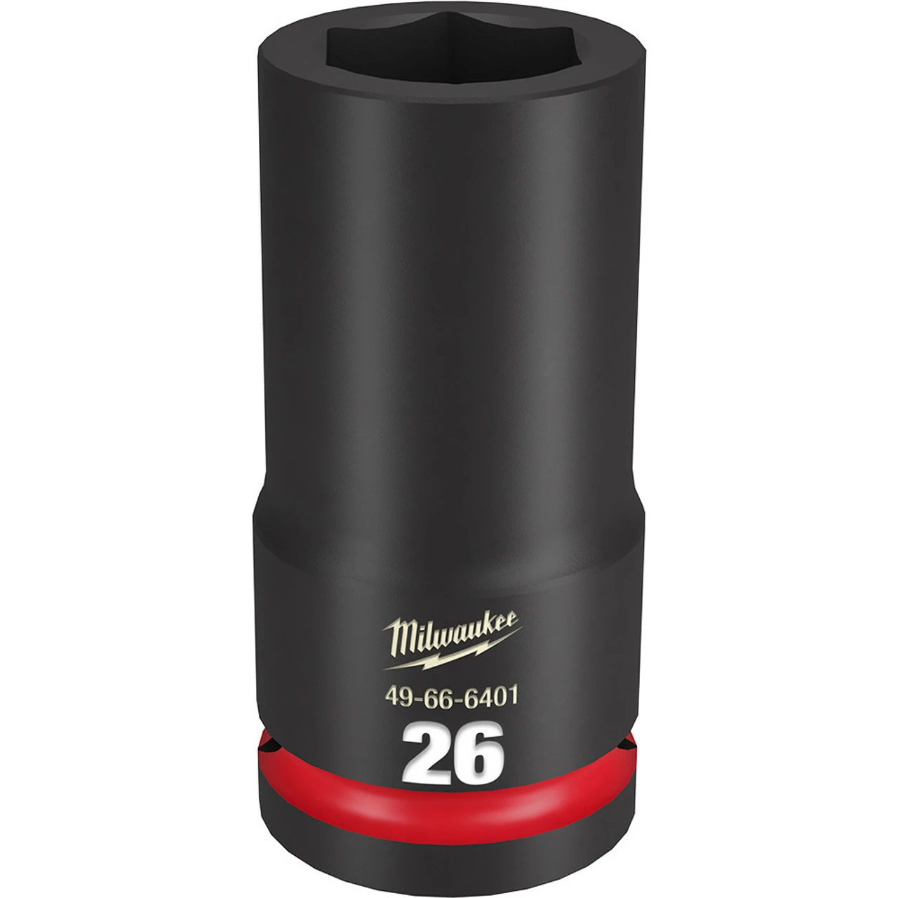 Milwaukee 49-66-6401 SHOCKWAVE Impact Duty 3/4 Drive 26MM Deep 6 Point Socket 1 Milwaukee 49-66-6401 SHOCKWAVE Impact Duty 3/4 Drive 26MM Deep 6 Point Socket