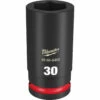 Milwaukee 49-66-6405 SHOCKWAVE Impact Duty 3/4 Drive 30MM Deep 6 Point Socket