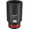 Milwaukee 49-66-6411 SHOCKWAVE Impact Duty 3/4 Drive 36MM Deep 6 Point Socket
