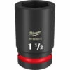 Milwaukee 49-66-6512 SHOCKWAVE Impact Duty 1 Drive 1-1/2 Deep 6 Point Socket