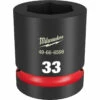 Milwaukee 49-66-6598 SHOCKWAVE Impact Duty 1 Drive 33MM Standard 6 Point Socket