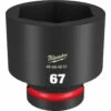 Milwaukee 49-66-6615 SHOCKWAVE Impact Duty 1 Drive 67MM Standard 6 Point Socket