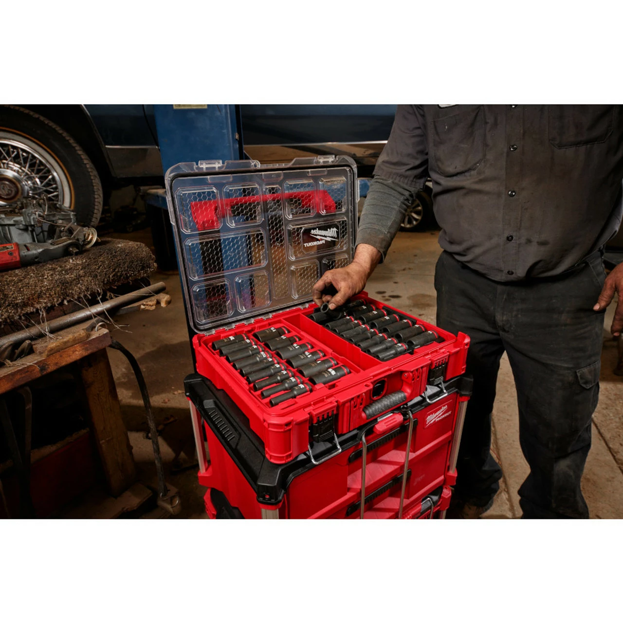 Milwaukee 49-66-6805 SHOCKWAVE Impact Duty Socket 3/8 In. Dr 36 Pc PACKOUT Set 2 Milwaukee 49-66-6805 SHOCKWAVE Impact Duty Socket 3/8 In. Dr 36 Pc PACKOUT Set - Image 2