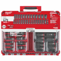 Milwaukee 49-66-6806 SHOCKWAVE Impact Duty Socket 1/2 Dr 31 Pc PACKOUT Set