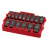 Milwaukee 49-66-6817 Socket 1/2 Dr 15PC SAE TRAY Set