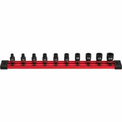 Milwaukee 49-66-7000 10 Pc Impact Duty SAE 6 Point Socket Set