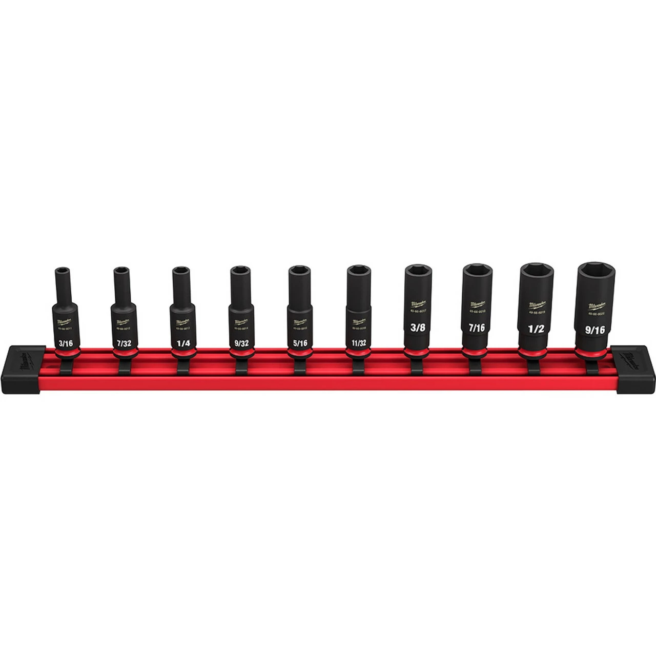 Milwaukee 49-66-7001 10 Pc Impact SAE Deep 6 Point Socket 1 Milwaukee 49-66-7001 10 Pc Impact SAE Deep 6 Point Socket