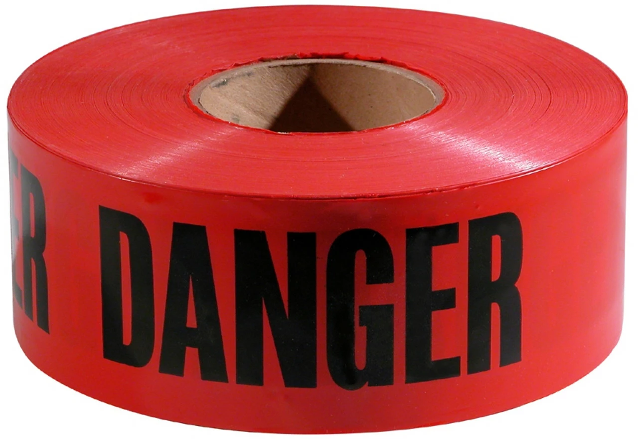 Empire 71-1004 Economy Danger Barricade Tape 1000 Ft. X 3 In. Red 1 Empire 71-1004 Economy Danger Barricade Tape 1000 Ft. X 3 In. Red