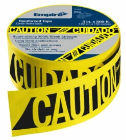 Empire 76-0600 Caution/Cudo Barricade Reinforced Tape 500 Ft. X 3 In.